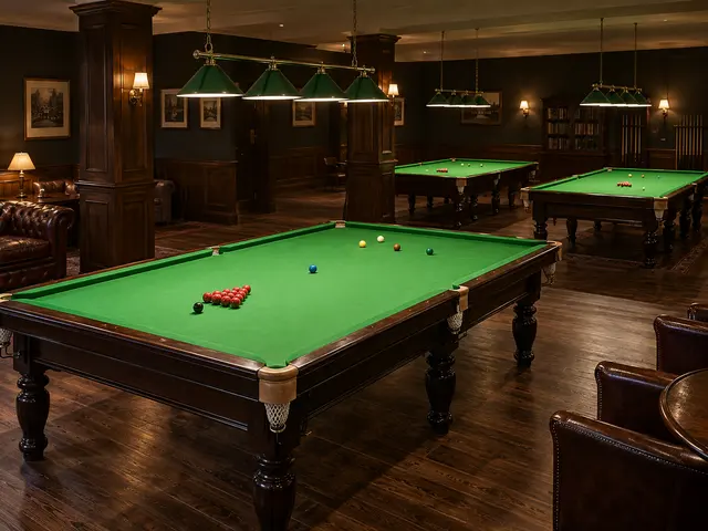 Illustrative snooker clubs snooker setting
