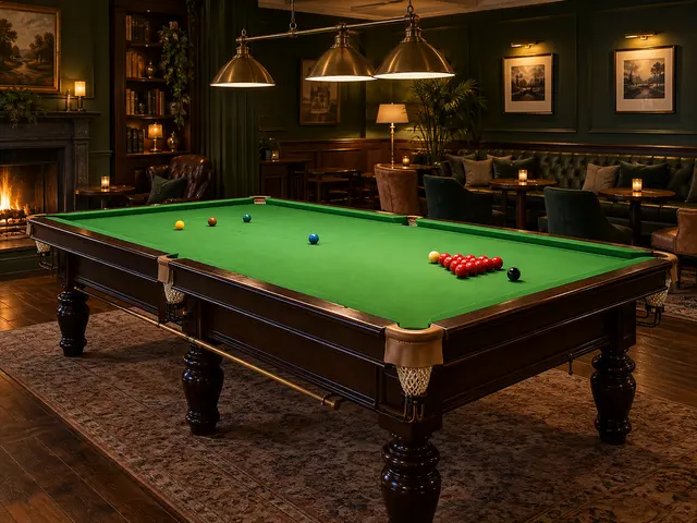 Illustrative bars & venues snooker setting